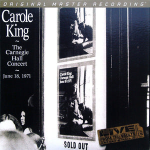 Carole King "The Carnegie Hall Concert: June 18, 1971" 180g Audiophile 2LP
